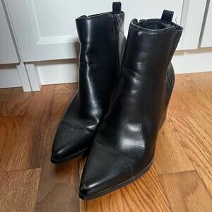 Indigo Sleek Black Ankle Boots Size 8